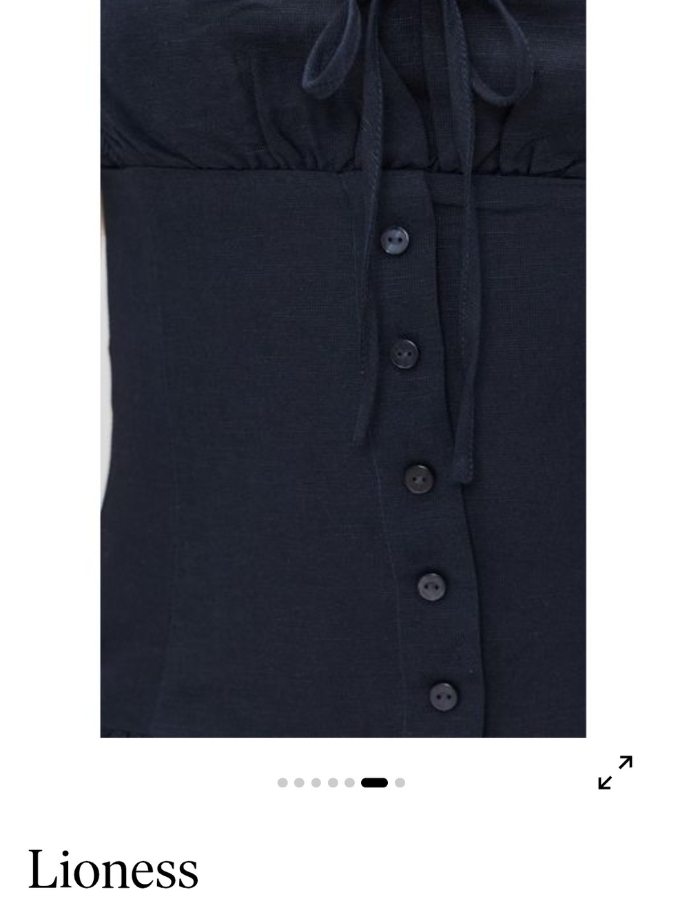 Lioness Midnight Navy Square-Neck Mini Dress - Picture 5 of 5
